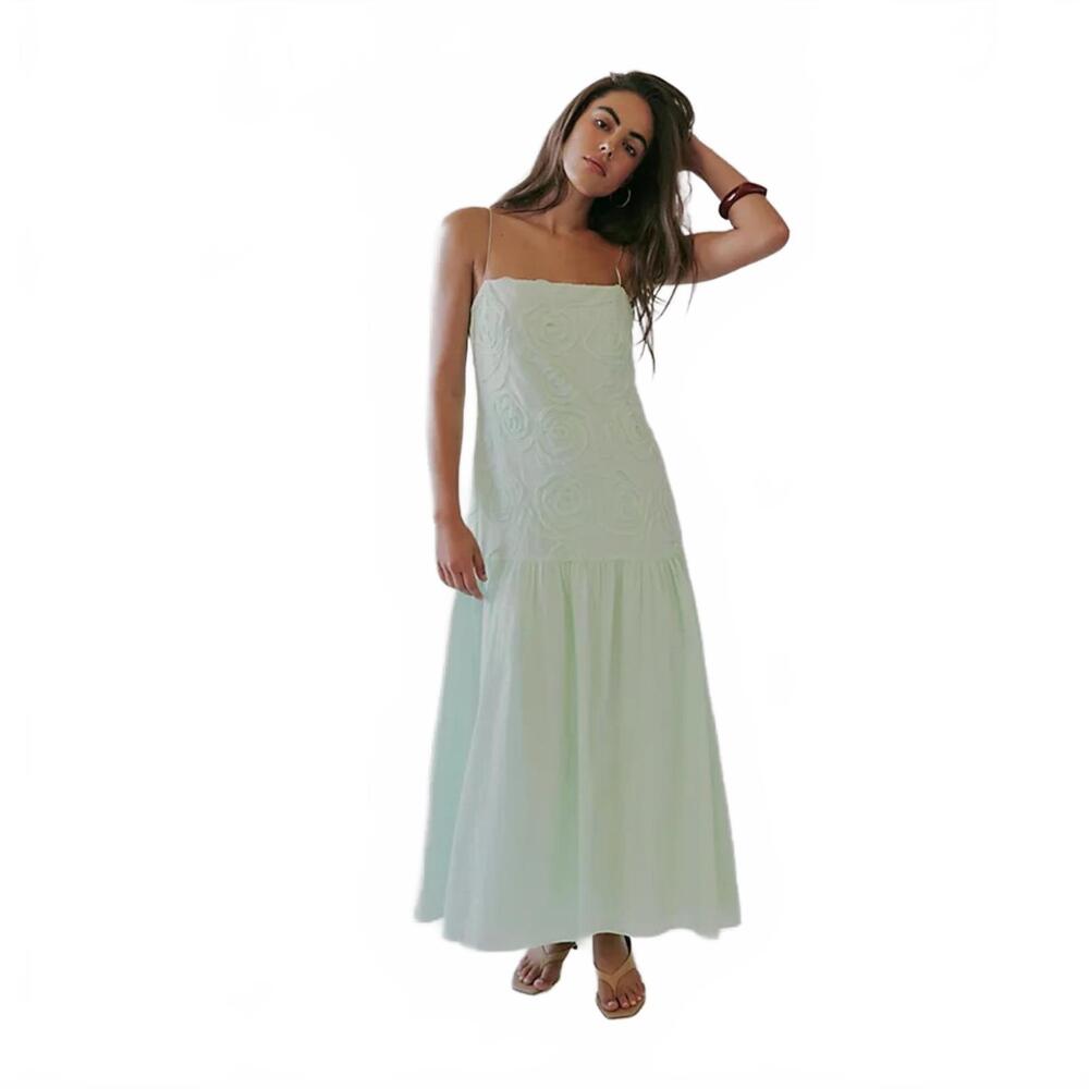 $320 Anthropologie   Bec + Bridge Haze Maxi Cotton Dress SIZE 4 #653
